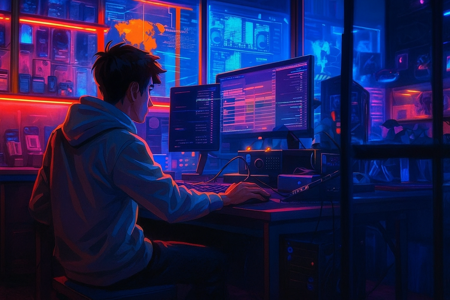 Animation image of a web development VR - Software Development Company in Kochi